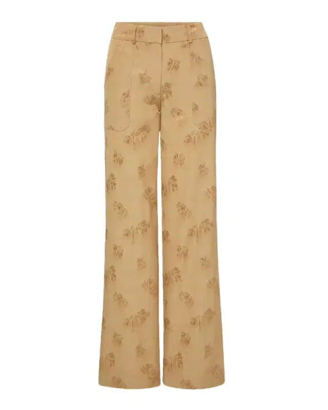 Veronica Beard Cole Floral Wide-Leg Pants