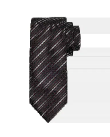 Brioni Men 's Silk and Cotton Micro Jacquard Tie | Thumbnail 2 Brioni Men 's Silk and Cotton Micro Jacquard Tie | Thumbnail 2