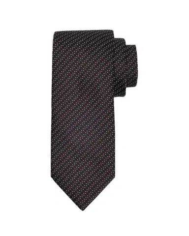 Brioni Men 's Silk and Cotton Micro Jacquard Tie | Thumbnail 1 Brioni Men 's Silk and Cotton Micro Jacquard Tie | Thumbnail 1