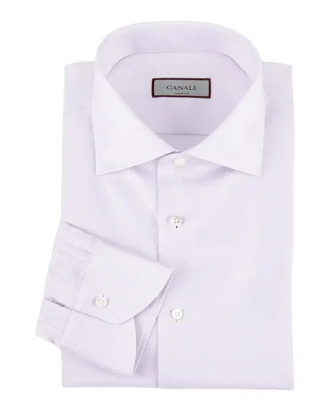 Canali Men 's Textured Dress Shirt