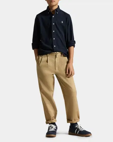 Ralph Lauren Boy's Featherweight Cotton Mesh Shirt, Size -XL | Thumbnail 3