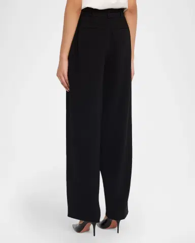 Cinq à Sept Maelor Double Belted Wide-Leg Pants | Thumbnail 3
