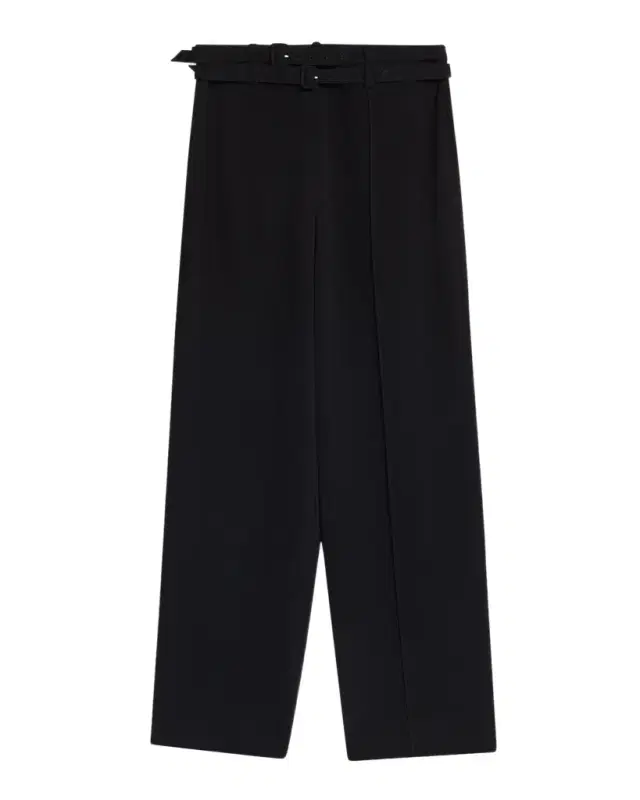 Cinq a Sept Maelor Double Belted Wide-Leg Pants