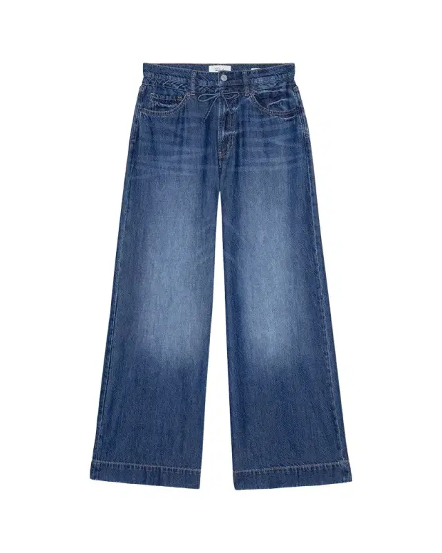 Rails Dover Wide-Leg Drawstring Jeans