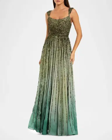Mac Duggal Petite Sleeveless Sequin Ombre Gown | Thumbnail 2 Mac Duggal Petite Sleeveless Sequin Ombre Gown | Thumbnail 2