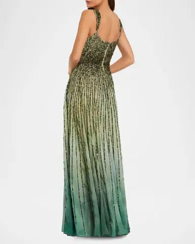 Mac Duggal Petite Sleeveless Sequin Ombre Gown | Thumbnail 3 Mac Duggal Petite Sleeveless Sequin Ombre Gown | Thumbnail 3