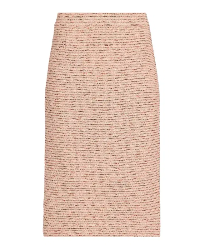 Misook Ribbon Tweed Knit Straight Skirt