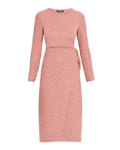 Misook Geometric Knit Wrap Midi Dress | Thumbnail 1