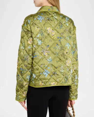 Cinq à Sept Windswept Floral Quilted Jacket | Thumbnail 3 Cinq à Sept Windswept Floral Quilted Jacket | Thumbnail 3