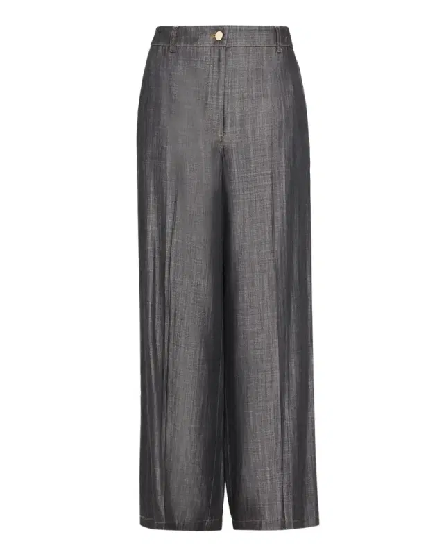 Elie Tahari The Madison Wide-Leg Denim Pants