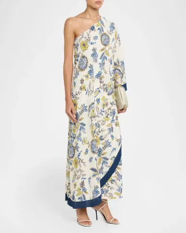 Elie Tahari The Arlene Printed One-Shoulder Maxi Dress | Thumbnail 4