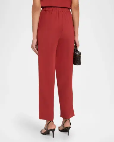 Misook Nora Crepe Straight-Leg Pants | Thumbnail 3 Misook Nora Crepe Straight-Leg Pants | Thumbnail 3