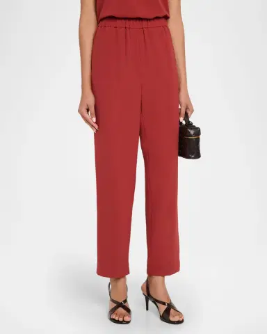 Misook Nora Crepe Straight-Leg Pants | Thumbnail 4 Misook Nora Crepe Straight-Leg Pants | Thumbnail 4