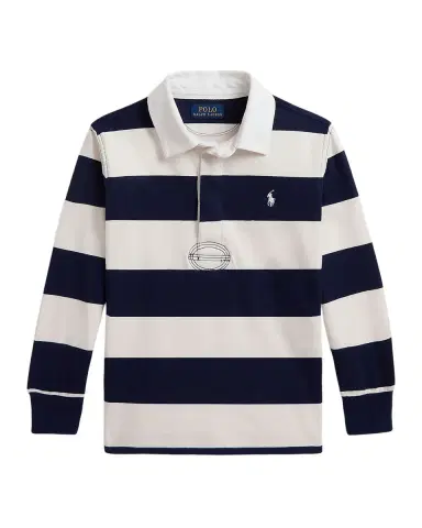 Ralph Lauren Boy 's The Iconic Rugby Shirt, Size -7 | Thumbnail 3