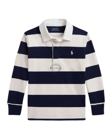 Ralph Lauren Boy 's The Iconic Rugby Shirt, Size -7 | Thumbnail 1