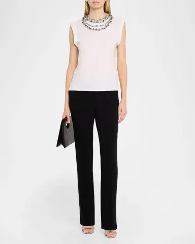 Cinq a Sept Bella Chunky Layered Necklace T-Shirt | Thumbnail 2 Cinq a Sept Bella Chunky Layered Necklace T-Shirt | Thumbnail 2