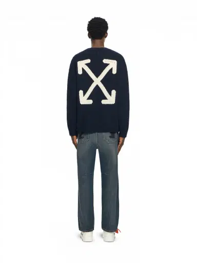 Off-White Maxi Arrow Embroidered Knit Crewneck | Thumbnail 5 Off-White Maxi Arrow Embroidered Knit Crewneck | Thumbnail 5