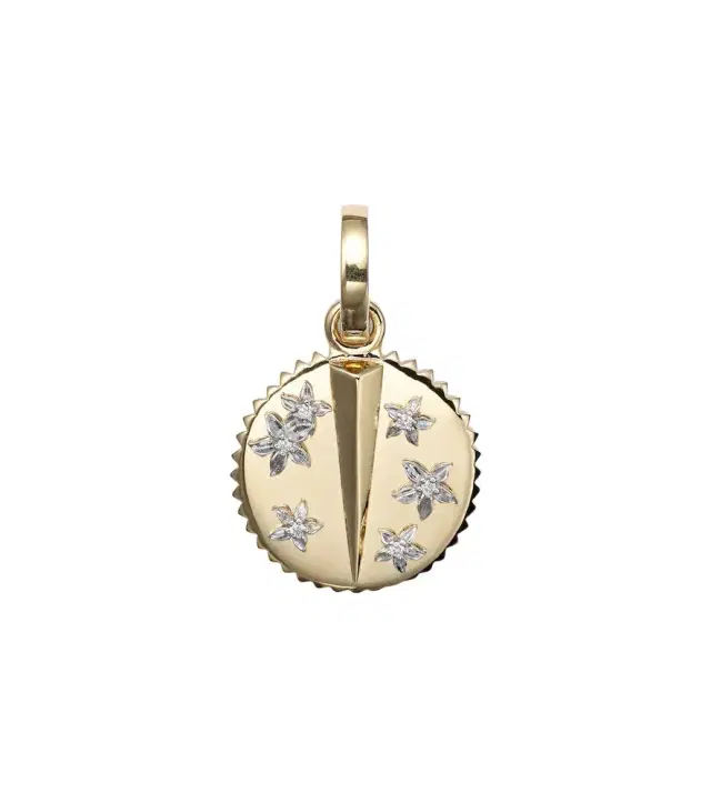 Resilience 18kt gold pendant necklace with diamonds