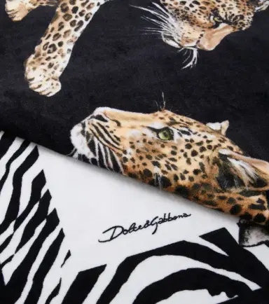 Dolce & Gabbana Casa Leopardo cotton beach towel | Thumbnail 4