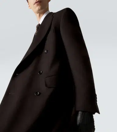 Tom Ford Double-breasted wool and silk coat | Thumbnail 2 Tom Ford Double-breasted wool and silk coat | Thumbnail 2