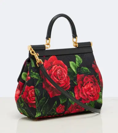 Dolce & Gabbana Sicily Small embellished floral top-handle bag | Thumbnail 2 Dolce & Gabbana Sicily Small embellished floral top-handle bag | Thumbnail 2