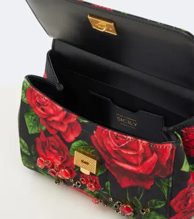 Dolce & Gabbana Sicily Small embellished floral top-handle bag | Thumbnail 3 Dolce & Gabbana Sicily Small embellished floral top-handle bag | Thumbnail 3