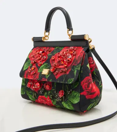 Dolce & Gabbana Sicily Small embellished floral top-handle bag | Thumbnail 4 Dolce & Gabbana Sicily Small embellished floral top-handle bag | Thumbnail 4