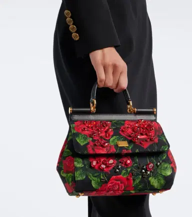 Dolce & Gabbana Sicily Small embellished floral top-handle bag | Thumbnail 6 Dolce & Gabbana Sicily Small embellished floral top-handle bag | Thumbnail 6