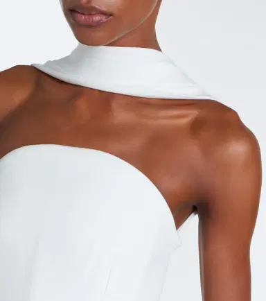 Roland Mouret Scarf-detail crêpe corset top | Thumbnail 2 Roland Mouret Scarf-detail crêpe corset top | Thumbnail 2