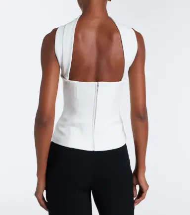 Roland Mouret Scarf-detail crêpe corset top | Thumbnail 5 Roland Mouret Scarf-detail crêpe corset top | Thumbnail 5