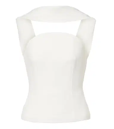 Roland Mouret Scarf-detail crêpe corset top | Thumbnail 1 Roland Mouret Scarf-detail crêpe corset top | Thumbnail 1