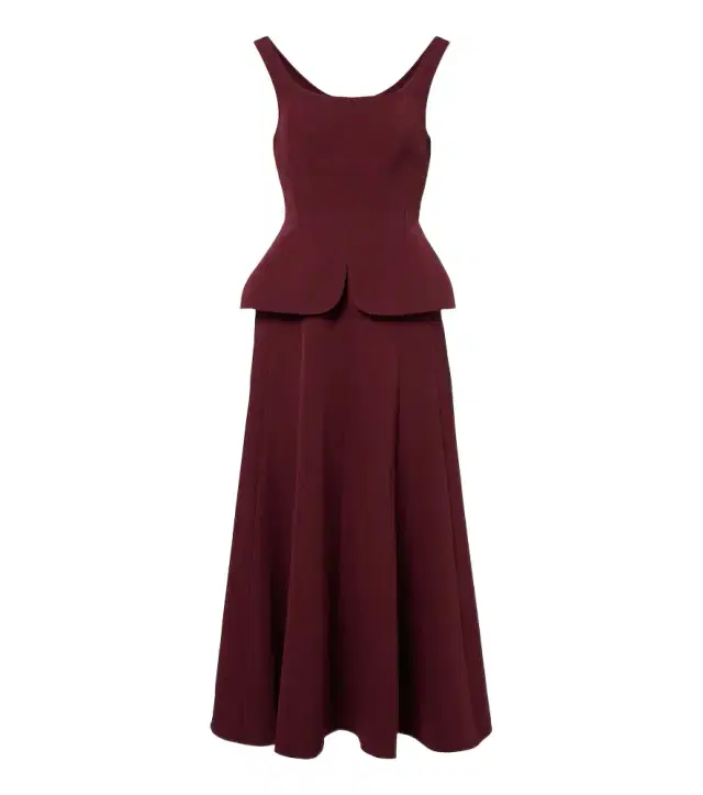 Roland Mouret Peplum crêpe corset dress