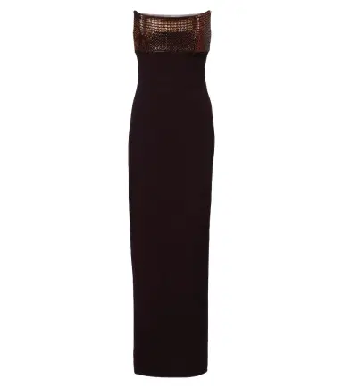 Roland Mouret Embellished paneled corset gown | Thumbnail 1