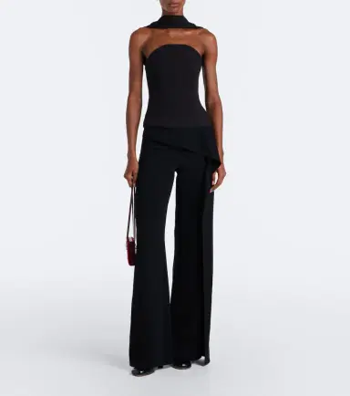 Roland Mouret Scarf-detail crêpe corset top | Thumbnail 5 Roland Mouret Scarf-detail crêpe corset top | Thumbnail 5