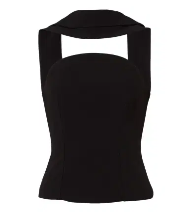 Roland Mouret Scarf-detail crêpe corset top | Thumbnail 1 Roland Mouret Scarf-detail crêpe corset top | Thumbnail 1