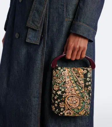 Dries Van Noten Micro floral jacquard top-handle bag | Thumbnail 6 Dries Van Noten Micro floral jacquard top-handle bag | Thumbnail 6