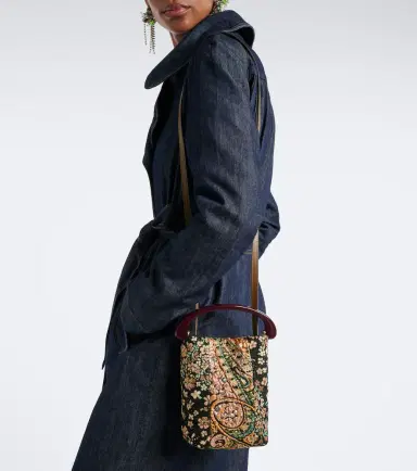Dries Van Noten Micro floral jacquard top-handle bag | Thumbnail 7 Dries Van Noten Micro floral jacquard top-handle bag | Thumbnail 7