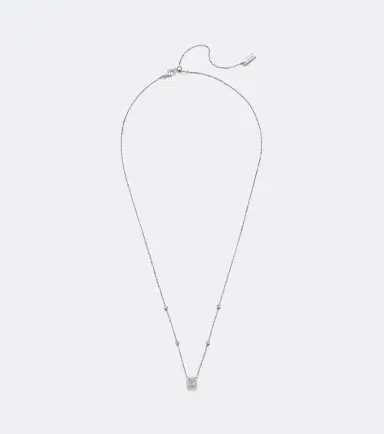Messika Joy 18kt white gold pendant necklace with diamonds | Thumbnail 1 Messika Joy 18kt white gold pendant necklace with diamonds | Thumbnail 1