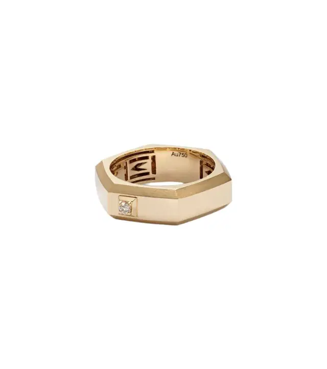 Messika Moderniste Medium 18kt gold ring with diamond