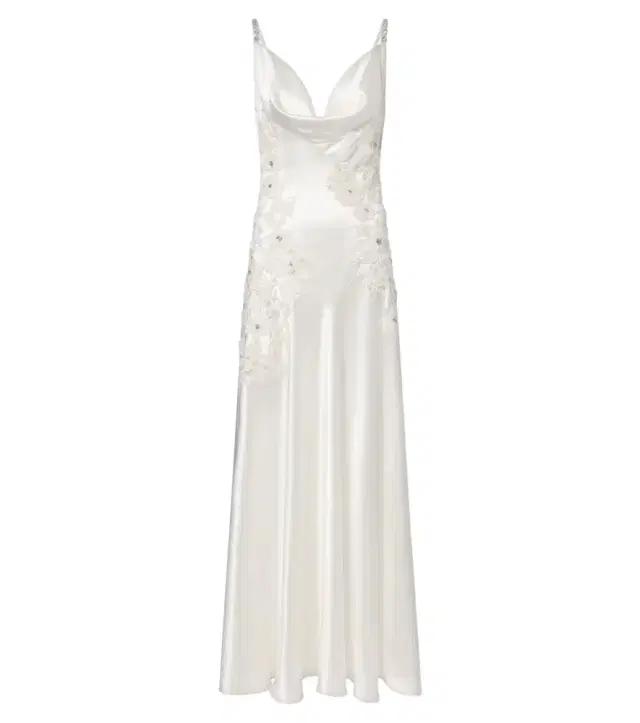 La Fuori Là Fuori Embellished embroidered silk gown