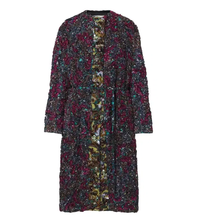 Dries Van Noten Embellished embroidered coat