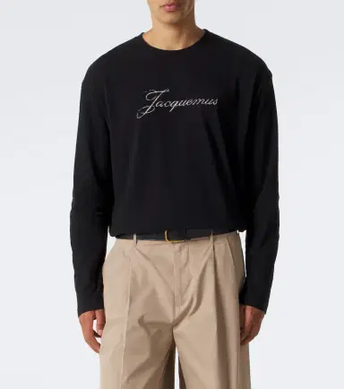 Jacquemus Logo cotton and hemp jersey T-shirt | Thumbnail 4
