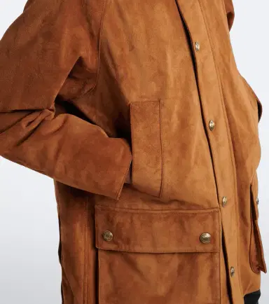 Nili Lotan Kedem leather-trimmed suede jacket | Thumbnail 3 Nili Lotan Kedem leather-trimmed suede jacket | Thumbnail 3