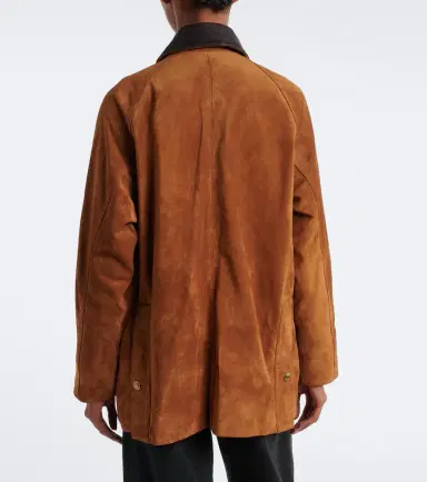Nili Lotan Kedem leather-trimmed suede jacket | Thumbnail 6 Nili Lotan Kedem leather-trimmed suede jacket | Thumbnail 6