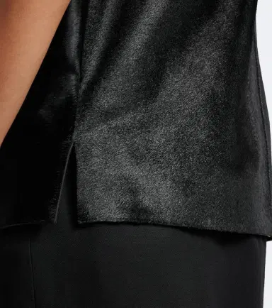 Loulou de Saison Juni pony-effect leather top | Thumbnail 3 Loulou de Saison Juni pony-effect leather top | Thumbnail 3