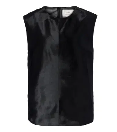 Loulou de Saison Juni pony-effect leather top | Thumbnail 1 Loulou de Saison Juni pony-effect leather top | Thumbnail 1