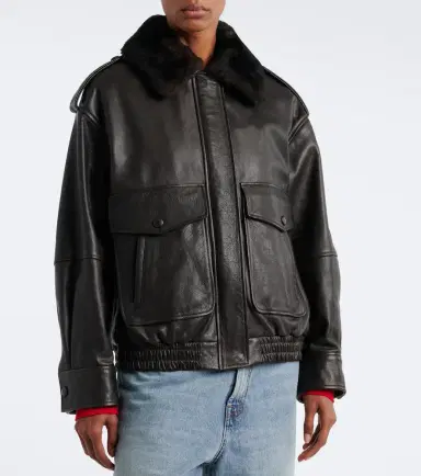Loulou de Saison Russo leather bomber jacket | Thumbnail 7 Loulou de Saison Russo leather bomber jacket | Thumbnail 7