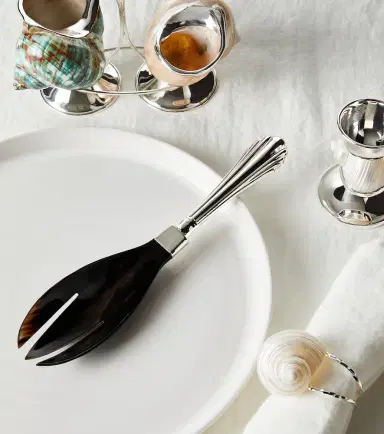 Tavares 1922 Horn and sterling silver salad fork | Thumbnail 2 Tavares 1922 Horn and sterling silver salad fork | Thumbnail 2