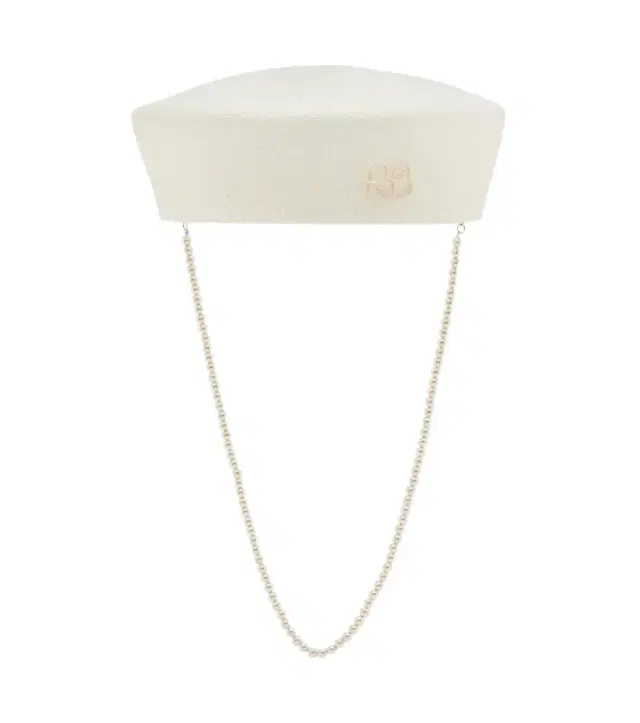 Ruslan Baginskiy Faux-pearl straw hat