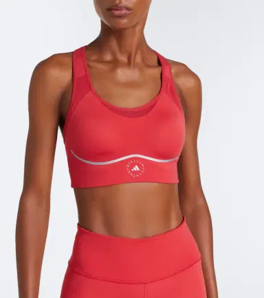 Adidas by Stella McCartney Logo padded jersey sports bra | Thumbnail 2 Adidas by Stella McCartney Logo padded jersey sports bra | Thumbnail 2
